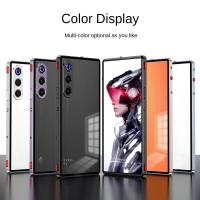 ราคา สําหรับ ZTE nubia Red Magic 10 Air กันชนโลหะครึ่ง Clear Matte Hard ฝาหลังสําหรับ ZTE nubia Red Magic 10 Air 5G (28687056412)