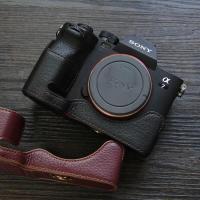 ราคา ของแท้หนัง cowhide กระเป๋ากล่องสําหรับ Sony A1 A7S3 A7S III A7 Mark IV A7M4 A7R5 กล้องแขนป้องกันฐาน Grip (44651766290)