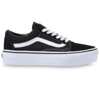 ราคา VANS OLD SKOOL PLATFORM BLACK TRUE WHITE SNEAKERS สินค้ามีประกันแท้ (20430717710)