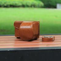 ราคา เหมาะสําหรับ Sony A5100 กระเป๋ากล้องป้องกัน Mirrorless a5000 NEX3N เคสหนังย้อนยุคพร้อมฐาน (53702407505)