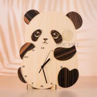 ราคา Moc Viet Decor นาฬิกาแขวนรูปแพนด้า - นาฬิกาไม้รูปแพนด้าตกแต่ง (40521663841)