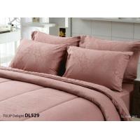 ราคา เซทครบชุดผ้าปูที่นอน 5 ฟุต รวมนวม 6 ฟุต ทิวลิป ดีไลท์(Tulip Delight) สีพื้นมีลายในตัว ทอละเอียด 380 เส้น (1444047162)