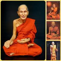ราคา หลวงปู่ศุข เกสโร วัดปากคลองมะขามเฒ่า (หน้าตัก5นิ้ว สูง18ซม.)งานไฟเบอร์หุ่นขี้ผึ้ง ห่มจีวรติดผมจริง (8116944154)
