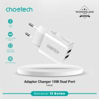 ราคา Choetech Wall Adaptor Charger Dual Port USB-A 10W 5V 2A Universal C0030 (27287920814)