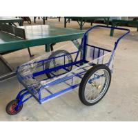 ราคา (ล้อมือสอง17นิ้ว)รถเข็นสามล้อ โครงเหล็กสีน้ำเงิน(ขนาด10 ปี๊บ 60x120cm)-ล้อหน้าแม็กซ์เหล็ก ยางตัน (2695119626)