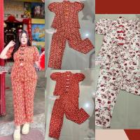 ราคา NS-S3S1 เซ็ตคอจีนลายดอก เซ็ต 2 ชิ้น เสื้อคอจีนเว้าเอว ทรงสวย พิมพ์ลายดอก (29673875483)