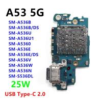 ราคา USB Type-C 25W Charger Dock Connector Board Fast ชาร์จพอร์ต Flex สําหรับ Samsung Galaxy A53 5G SM-A536B A536U A536E A536 (27143128015)