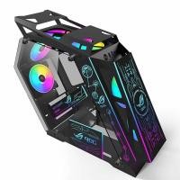 ราคา Small Power Train K E-sports Computer Case Open Type Sided Glass Support M-ATX MINI-ITX Mainboard 2 (28903956529)
