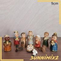 ราคา [ซันนิมิกซ์2] 11 ชิ้นประสูติฉาก แมนเกอร์ ชุดตุ๊กตารูปปั้นสําหรับเคาน์เตอร์โต๊ะ (53902527356)