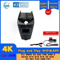 ราคา 4K Plug and Play Auto Wifi Dash Cam รถ Dvr สําหรับ BMW X4 G02 F98 X4M 8 Series G14 G15 G16 Z4 G29 X7 G07 F23 X3M X3 G01 F97 2018 2019 2020 (25543317967)