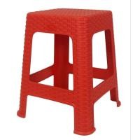 ราคา เก้าอี้พลาสติกลาย เก้าอี้ลายหวายทรงสูง สูง 45 ซม. เก้าอี้พลาสติกสีหวาน ขามียางกันลื่น (18986691914)