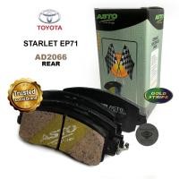 ราคา Asto [AD2066] ผ้าเบรคหลัง - ผ้าเบรคหลัง Toyota Starlet EP71 (41924501944)