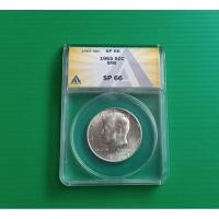 ราคา เหรียญเกรด ANACS SP 66 - John F. Kennedy Silver Half Dollar 1965 SMS #เนื้อเงิน .400 Silver (41551610532)