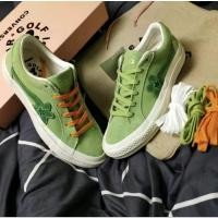 ราคา Converse One Star Golf Le Fleur x ดอกเล็ก TTC ชื่อร่วม Trend รองเท้าโลว์ท็อป สีเขียวและสีน้ำเงิน (24253432260)