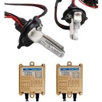 ราคา King-carmateชุดหลอดไฟหน้ารถ XENON 55W หลอดxenonและhilogenในตัวเป็นชุด1คู่ขั้วH4-2 มีค่าสี4300K 6000K 8000K 10000K 12000K (15551312038)