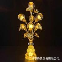 ราคา รูปแบบใหม่คริสตัลโคมไฟดอกบัวพระพุทธรูปด้านหน้าโคมไฟพระพุทธรูปห้องโถงวัดบูชาปลั๊กอินโคมไฟนําการเปลี่ยนแปลงโคมไฟพระ (47051316297)