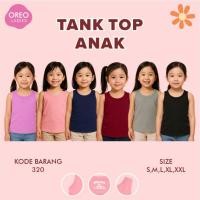 ราคา OREO [1PCS] -320- GIRLS TANKTOP / A-ZAHWA COLOR SINGLET พร้อมสายรัดขนาดใหญ่ (40219259410)