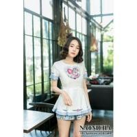 ราคา จั๊มสูทเจ้าหญิงขาสั้น งานป้าย kayasis sz. M มือสอง/มือ2 (2020601389)