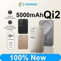 ราคา Momax Magnetic Wireless Power Bank Q.Pass Qi2 5000mAh 15W Fast Charging Powerbank (41002408744)