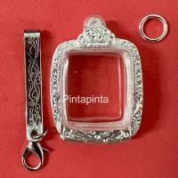 ราคา (แถมแหนบ)ตลับพระ กรอบพระ กรอบเงิน จี้ใส่พระ ตลับเงินใส่พระหลวงพ่อปาน (8262565232)