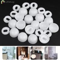 ราคา [ร้อน]ปฏิบัติ,สากล-ห้องน้ําในครัวเรือนเข้าถึง- 4ชิ้นพลาสติกรอบห้องน้ําสายฟ้าหมวก-สีขาวผลักดันกลอนห้องน้ําปกสแน็ป-ห้องน้ําสกรูตกแต่งปกหมวก (28112563476)