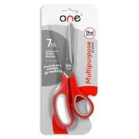 ราคา ONE กรรไกร รุ่น BR2 สีแดง-เทา ขนาด 7 3/4 นิ้ว (9129862874)