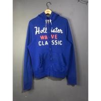 ราคา เสื้อฮู้ดมีซิปสีน้ําเงิน Hollister (24200869684)