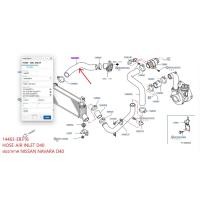ราคา ท่ออากาศ NISSAN NAVARA D40 14463-EB316 HOSE-AIR INLET D40 (42454966372)