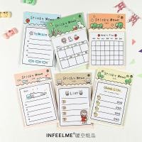 ราคา พร้อมส่งในไทย Sticky Memo กระดาษโน้ต แบบมีกาว โพสต์อิท Post-it ลายการ์ตูน Weekly Plan จำนวน 30 แผ่น (27810028445)