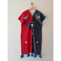 ราคา ชุดเดรสพื้นเมืองเหนือ เดรสผ้าฝ้าย งานปักทั้งตัว (15306887822)