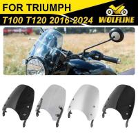 ราคา Wolf ชิลด์หน้ารถ Line พร้อมขายึดสำหรับ Triumph Bonneville T100 T120 ปี 2016-2024 2017 2018 2019 2020 (40357472616)