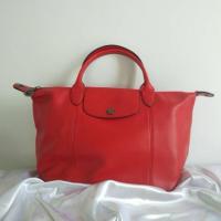 ราคา Longchamp ของแท้ 100% กระเป๋าถือหูสั้นสีแดง หนังวัวเเท้ มือสองสภาพดี สไตล์เรียบหรู (27355889644)