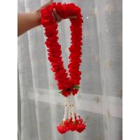 ราคา พวงมาลัยดอกดาวเรืองสีแดง ทรางกลม 1 พวง 1เมตร ชาย5 พร้อมส่ง มาลัยดาวเรืองปลอม มาลัยดอกไม้ ไหว้พระ ถวายองค์ท้าวเวศสุวรรณ (27752798408)