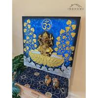 ราคา ภาพแขวนพระพิฆเนศ รูปแต่งผนัง ภาพแขวน ภาพมงคล (54602201513)