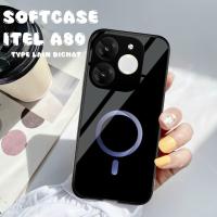 ราคา ใหม่ล่าสุด GLOSSY GLASS SOFTCASE HP ITEL A80-|BLACK ROUND MOTIF SOFTCASE - AESTHETIC - COOL - LATEST HP PROTECTOR - LATEST ITEL A80 HP CASE - GM (27140373374)