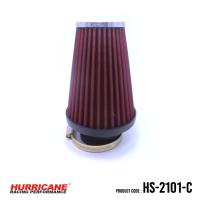 ราคา HURRICANE กรองเปลือยผ้าแดง ( ทรงกรวย ) ( ฐาน 4.5" สูง 9" ปาก 2.5" ) HS-2101-C (Gen2) (28185406670)