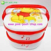 ราคา PG-273 ปิ่นโต 2 ชั้น+ช้อน หมีพูห์(Pooh) สีขาว-แดง (61268451)