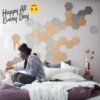 ราคา IKEA อิเกีย HONEFOSS เฮอเนฟอส กระจกเงาติดผนัง กระจกเงาตกแต่ง กระจกเงาหกเหลี่ยม กระจกเงา6เหลี่ยม ขนาด 18x21 cm ,10ชิ้น (3455422214)