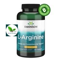 ราคา Swanson Premium L-Arginine 500 mg / 200 Capsules (18037519119)