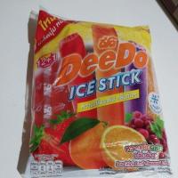 ราคา ขนมยุค90ขนมโบราณหวานเย็นผลไม้กลิ่นต่างๆดีโด้35มล.12 +1หลอด (11034347777)