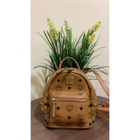 ราคา Preloved McM กระเป๋าเป้มินิกระเป๋าเป้หนังแท้ของแท้ (28120613285)