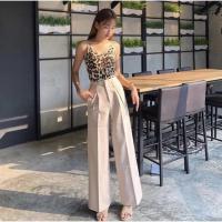 ราคา กางเกงขายาว ผ้าวาเลนติโน่ สีครีม (5523388567)