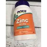 ราคา Zinc 50 mg NOW ซิงค์ แร่ธาตุสังกะสี ลดสิว บำรุงผม ผิว เสริมภูมิคุ้มกัน ลดหวัด ลดผมร่วง บำรุงกระดูก (3572701485)