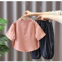 ราคา 男童夏装套装中国风装儿童汉服เด็ก夏季新款小童洋气宝夏ชุดเด็กชายฤดูร้อนสไตล์จีนรสสูทเด็ก ฮันฟู20251125 (43326737216)