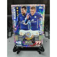 ราคา Match Attax 14/15 Leicester David Nugent/Jamie Vardy premier league Leicester City (24067944863)