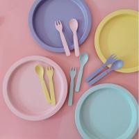 ราคา จาน ช้อน ส้อม สีพาสเทล (5558371195)