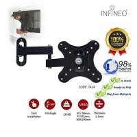 ราคา ปรับ Universal 14 "-27 "LED LCD Plasma Full Motion Swivel Tilt TV Monitor Wall Mount Bracket (40521680658)