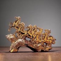 ราคา AA-119 โมเดลฝูงม้าวิ่ง 8 ตัวสีทอง (24911012545)