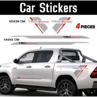 ราคา งานตัดสติ๊กเกอร์ 2 แบบสุดคุ้ม ติดรถยนต์ สติ๊กเกอร์ติดข้างประตู โตโยต้า ฟอร์จูนเนอร์ TRD SPORTIVO สติ๊กเกอร์แต่งรถกระบะ (1813288099)
