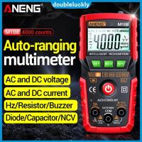 ราคา Hot ANENG M107/M108 4000 นับมัลติมิเตอร์แบบดิจิตอลอัจฉริยะ LCD NCV DC AC Tester ร้อน (28210602537)